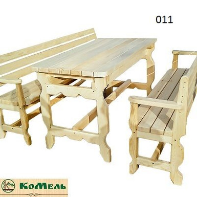 Комплект деревянной мебели на дачу