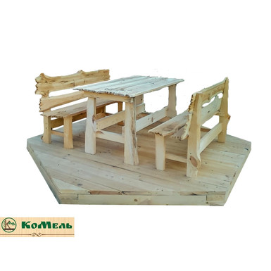 Комплект деревянной мебели на дачу