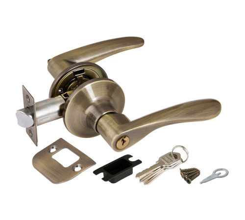 Ручка-защелка DK620 AВ-ЕТ (6020 AВ-Е) (кл./фик.) бронза (PUNTO)