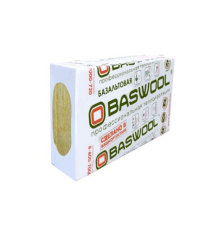 Утеплитель BASWOOL 45кг/м базальтовый (50*600*1200), 0.216м3, 4,32м2/6шт 
