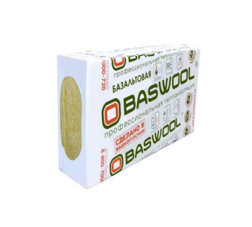 Утеплитель BASWOOL 45кг/м базальтовый (50*600*1200), 0.216м3, 4,32м2/6шт