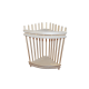 Полка угловая 260*260*500мм (Комбинированная) DACHA WOOD
