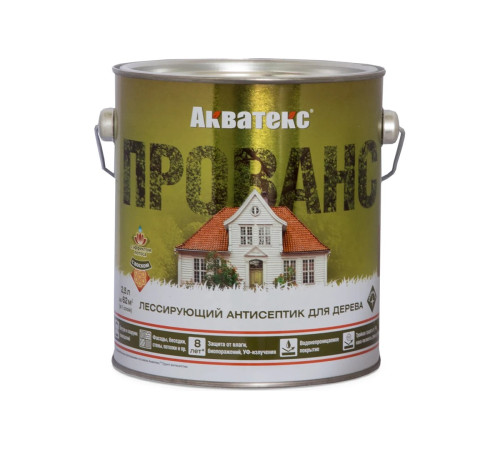 Акватекс Прованс Лессирующий антисептик для древесины "Тик" 2.5л