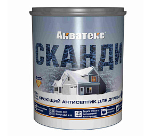 Акватекс Сканди Кроющий антисептик для дерева "Альпийское утро" 0.75л