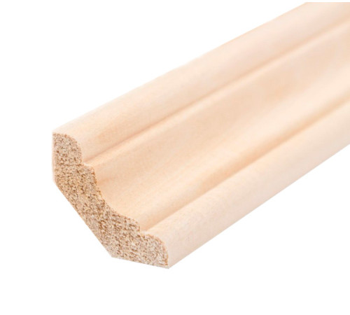 Плинтус Липа (фигурный) 45*2000мм сорт А