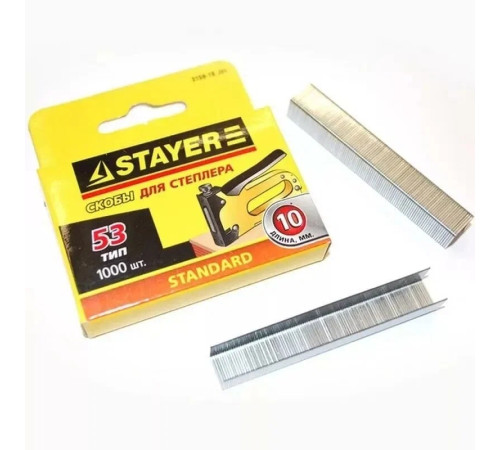 Скобы для мебельного степлера 10мм тип 53