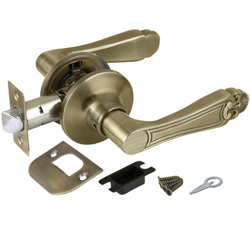 Ручка-защелка DK637 AB-PS (6037 AB-P) (без фик.) бронза PUNTO