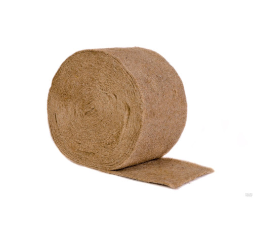 Джут 100мм Р400г/м2, рулон 20 метров, толщина 8-10мм