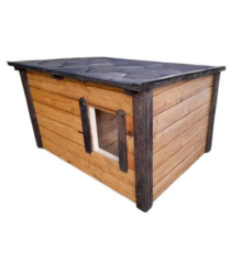 Будка утепленная с закрытой верандой 1500*1000*800мм (ПОД ЗАКАЗ)