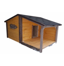 Будка утепленная с открытой верандой 1500*1000*800мм (ПОД ЗАКАЗ)