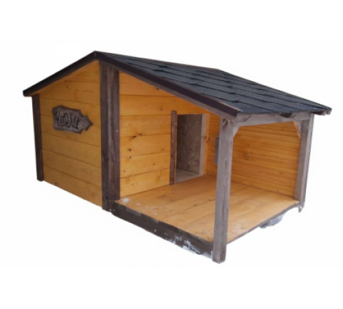 Будка утепленная с открытой верандой 1500*1000*800мм (ПОД ЗАКАЗ)