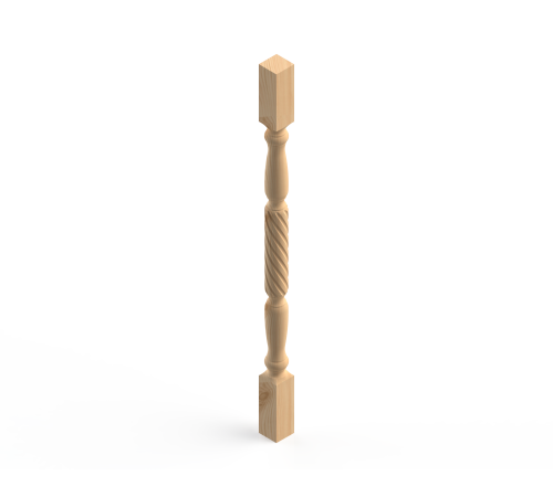 Балясина 50*50*900мм №4 Сосна сорт Экстра (без сучков)