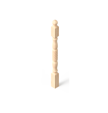 Столб начальный 80*80*1200мм №4 Сосна сорт Экстра (без сучков)