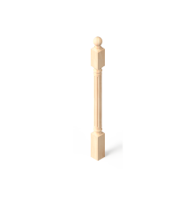 Столб начальный 80*80*1200мм №5 Сосна сорт Экстра (без сучков)