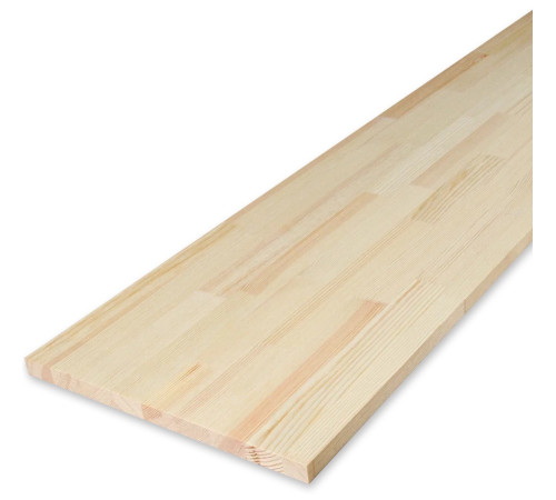 Щит мебельный сращенный 18*600*2500мм Сосна сорт Экстра (без сучков)