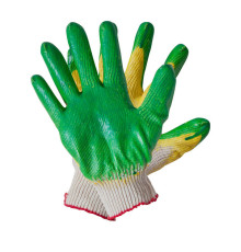 Перчатки латексные (зелёные обливные) 