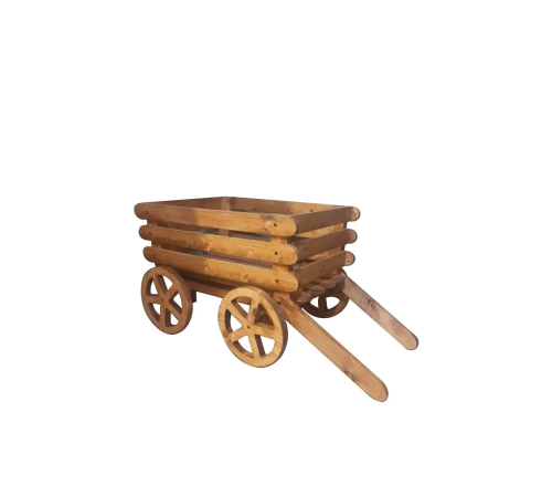 Телега садовая декоративная