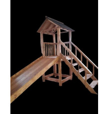 Детская деревянная горка 