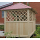 Беседка дачная деревянная 2000*3000мм с четырехскатной крышей (ПОД ЗАКАЗ)